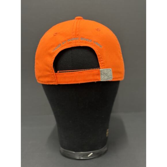 Carhartt FLUORESCENT ORANGE CANVAS Ball Cap: Adjustable One Size Hat - Picture 3 of 10